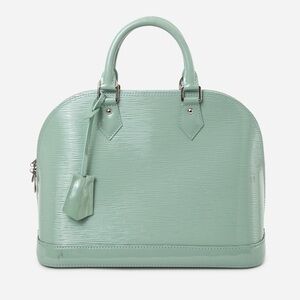 Louis Vuitton 2013 Green Epi Electric Leather Alma PM Top Handle Bag